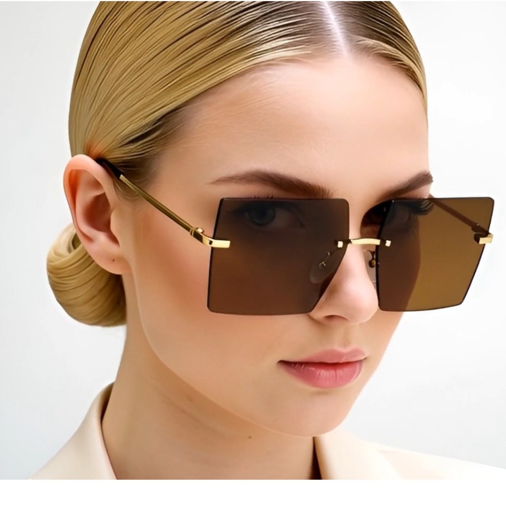 OVERSIZED Sunglasses Women Lady Flat Top Big Huge Sunnies Gafas Lentes Hip Hop‎